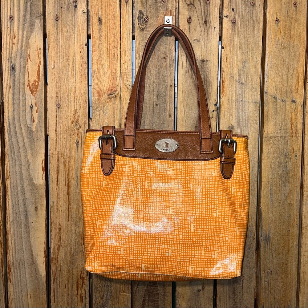 Fossil Coated Canvas Bag - image 1